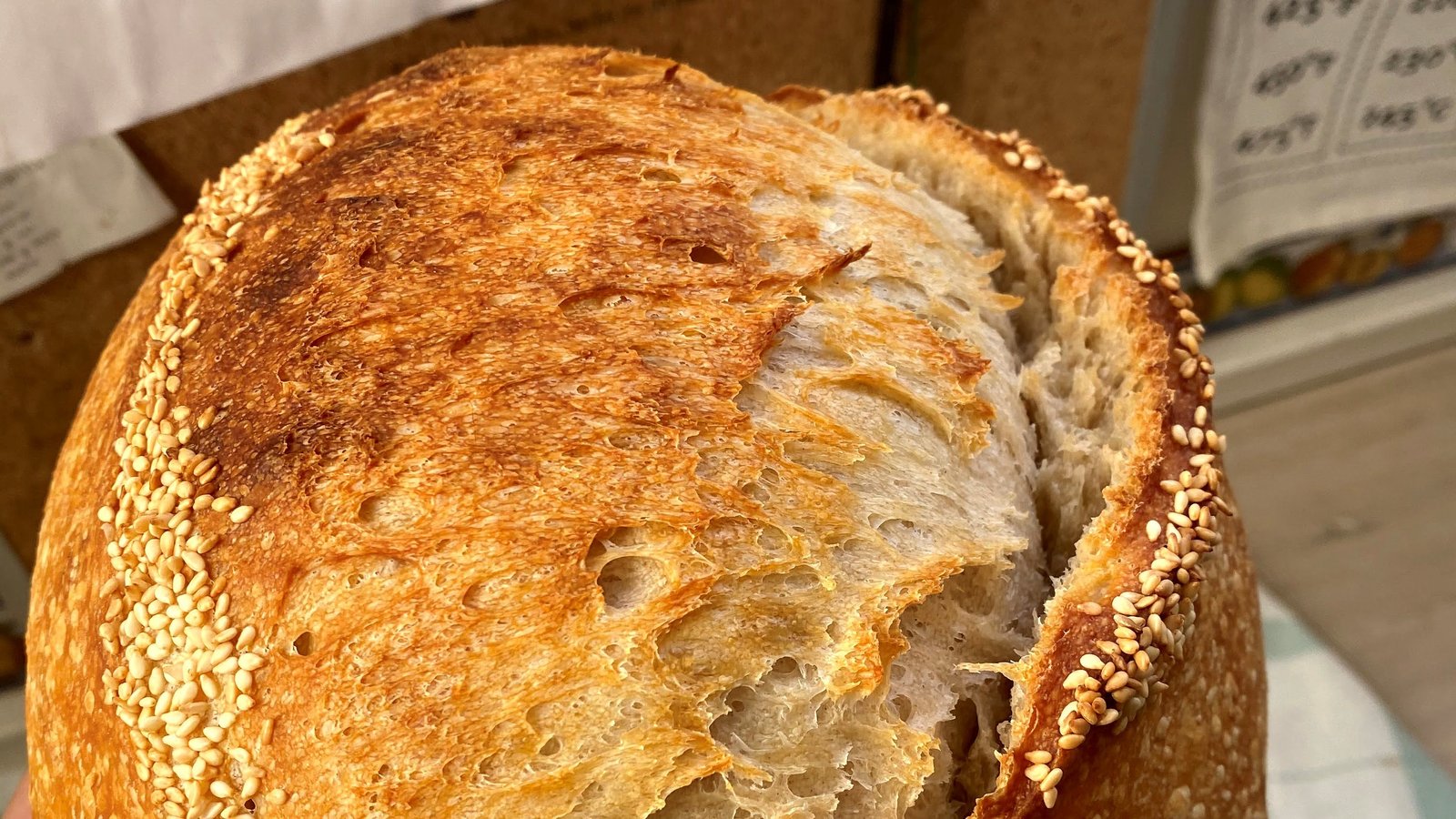 Pan de masa madre blanco